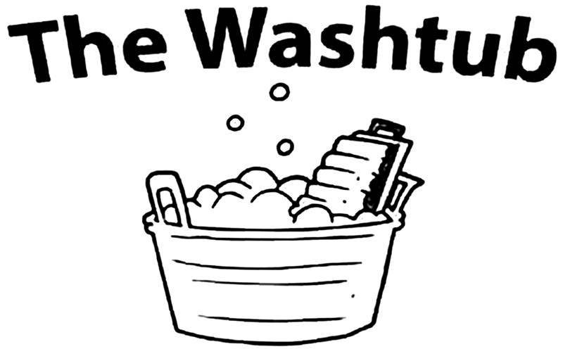 The Washtub logo Blair Nebraska laundrymat and dry cleaner