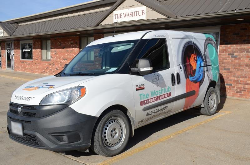 the Load Runner van for Laundry service and dry cleaning at the washtub in Blair Nebraska